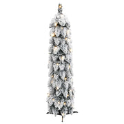 Árbol de navidad artificial iluminado con 30 led y nieve 60 cm v3108 Vetonek