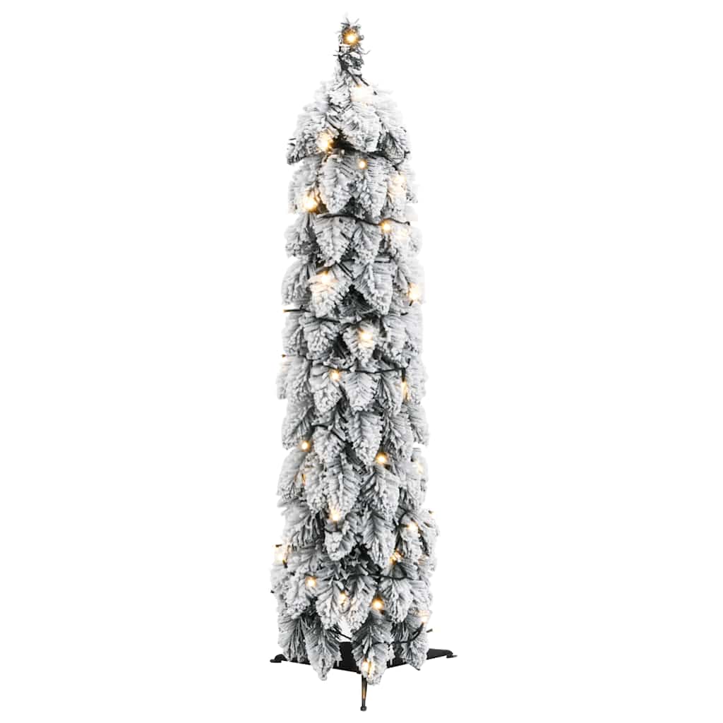 Árbol de navidad artificial iluminado con 30 led y nieve 60 cm v3108 Vetonek