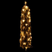 Árbol de navidad artificial iluminado con 45 led y nieve 90 cm v3115 Vetonek