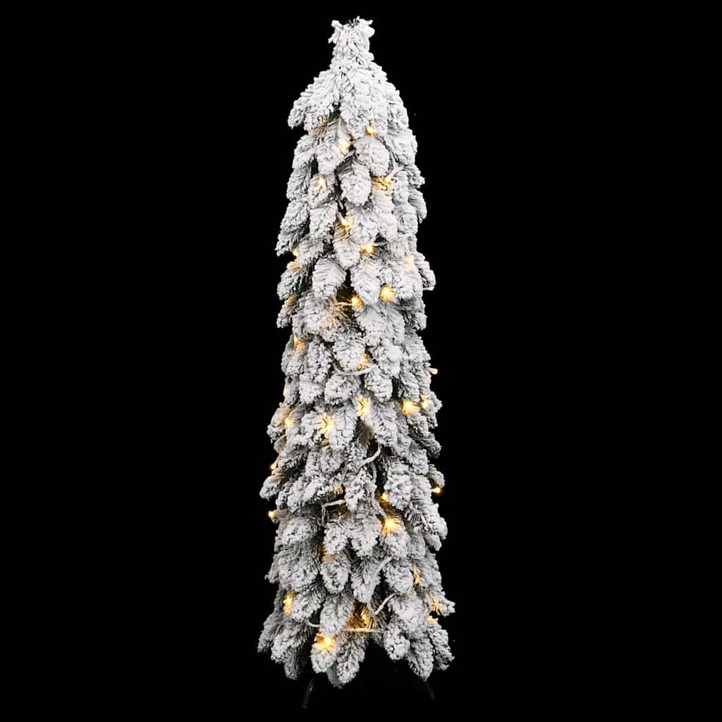 Árbol de navidad artificial iluminado con 60 led y nieve 120 cm v3122 Vetonek