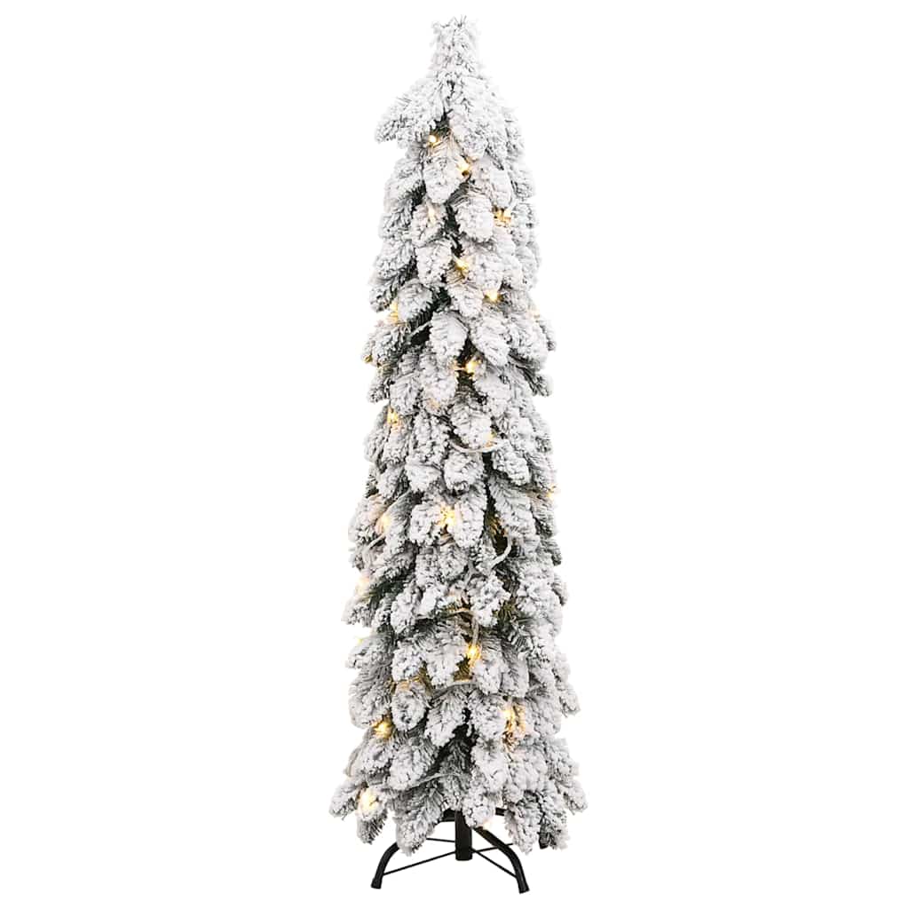 Árbol de navidad artificial iluminado con 60 led y nieve 120 cm v3122 Vetonek