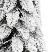 Árbol de navidad artificial iluminado con 60 led y nieve 120 cm v3122 Vetonek