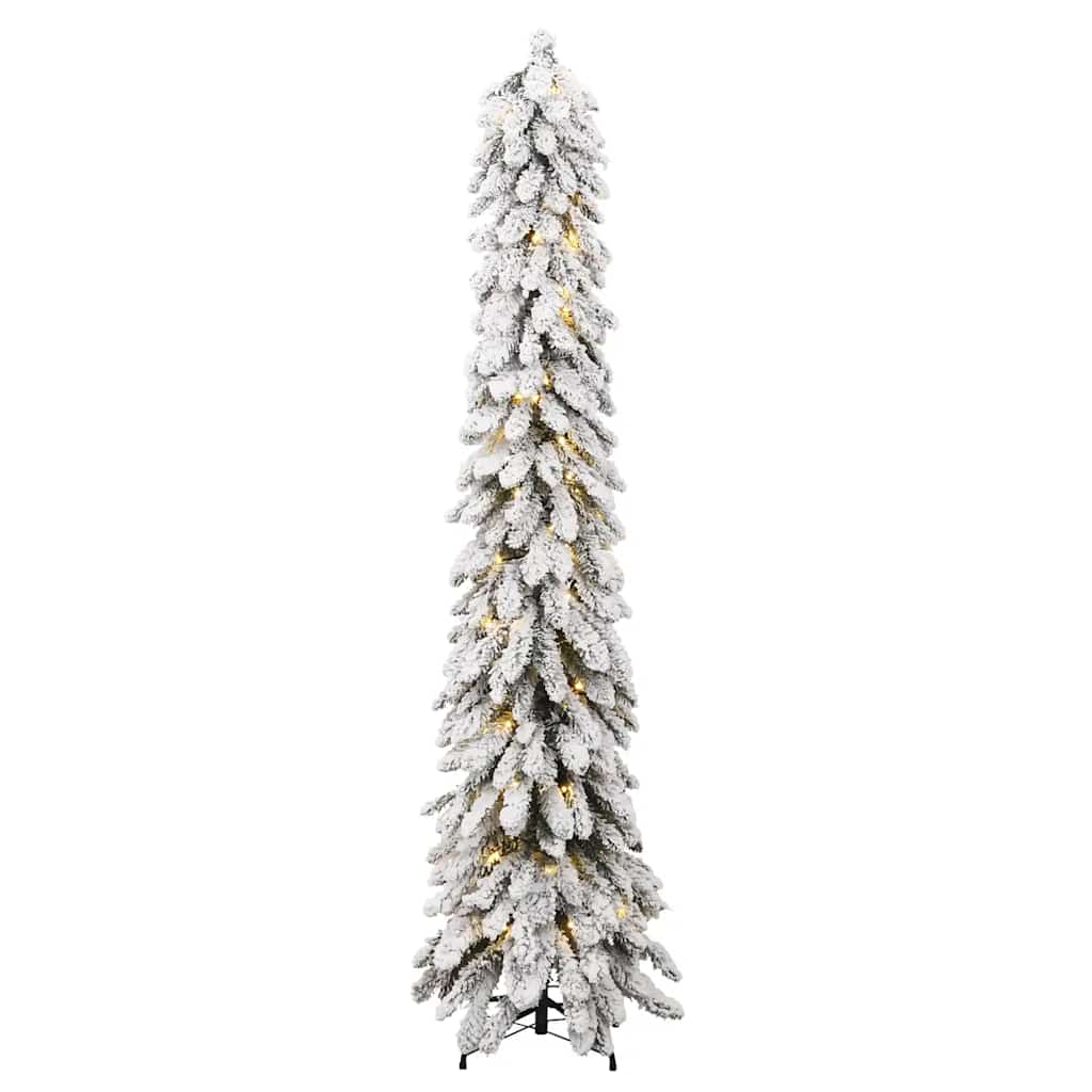 Árbol de navidad artificial iluminado 130 leds y nieve 210 cm v3153 - Vetonek
