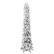 Árbol de navidad artificial iluminado 130 leds y nieve 210 cm v3153 - Vetonek