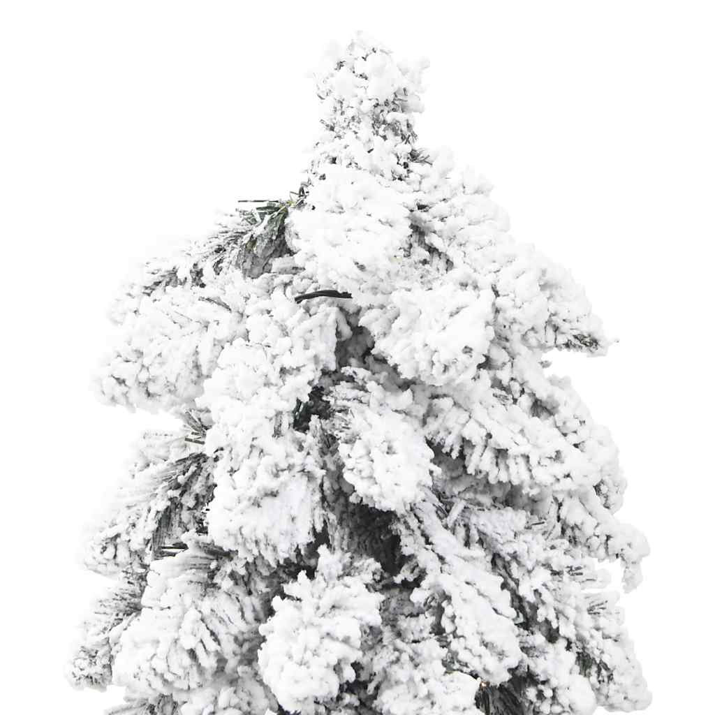 Árbol de navidad artificial iluminado 130 leds y nieve 210 cm v3153 - Vetonek