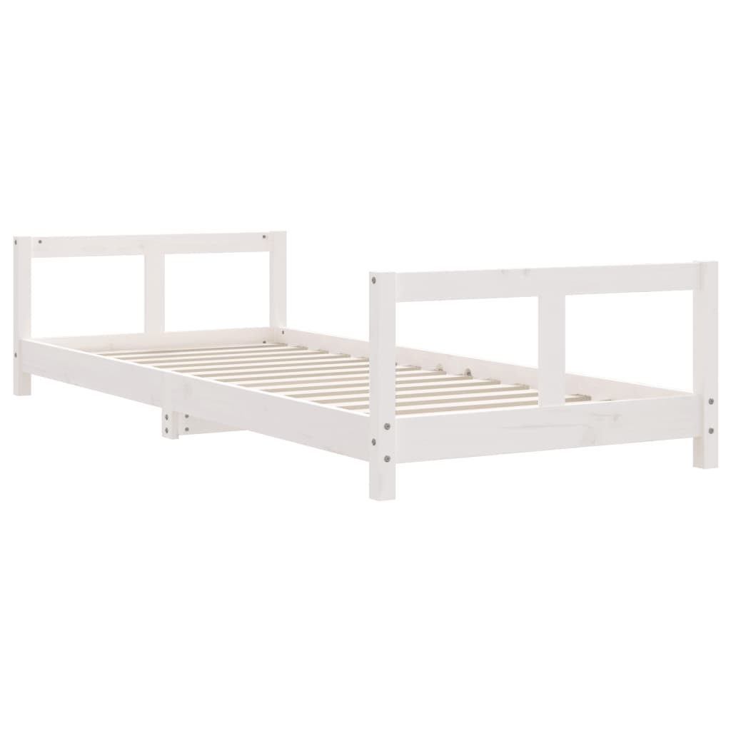 Estructura de cama para niños madera de pino blanco 80x200 cm vidaXL