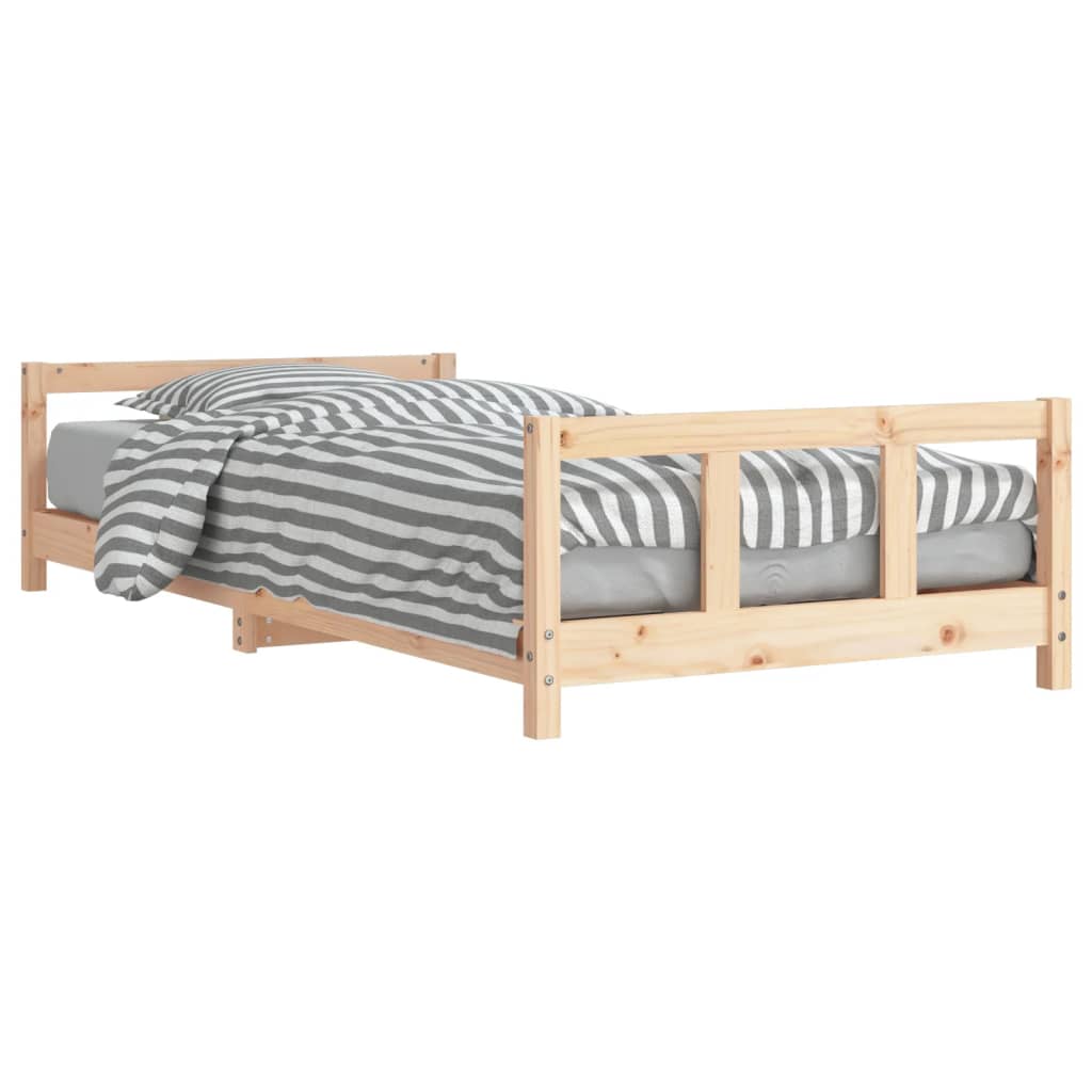 Estructura de cama para niños madera maciza de pino 90x200 cm vidaXL