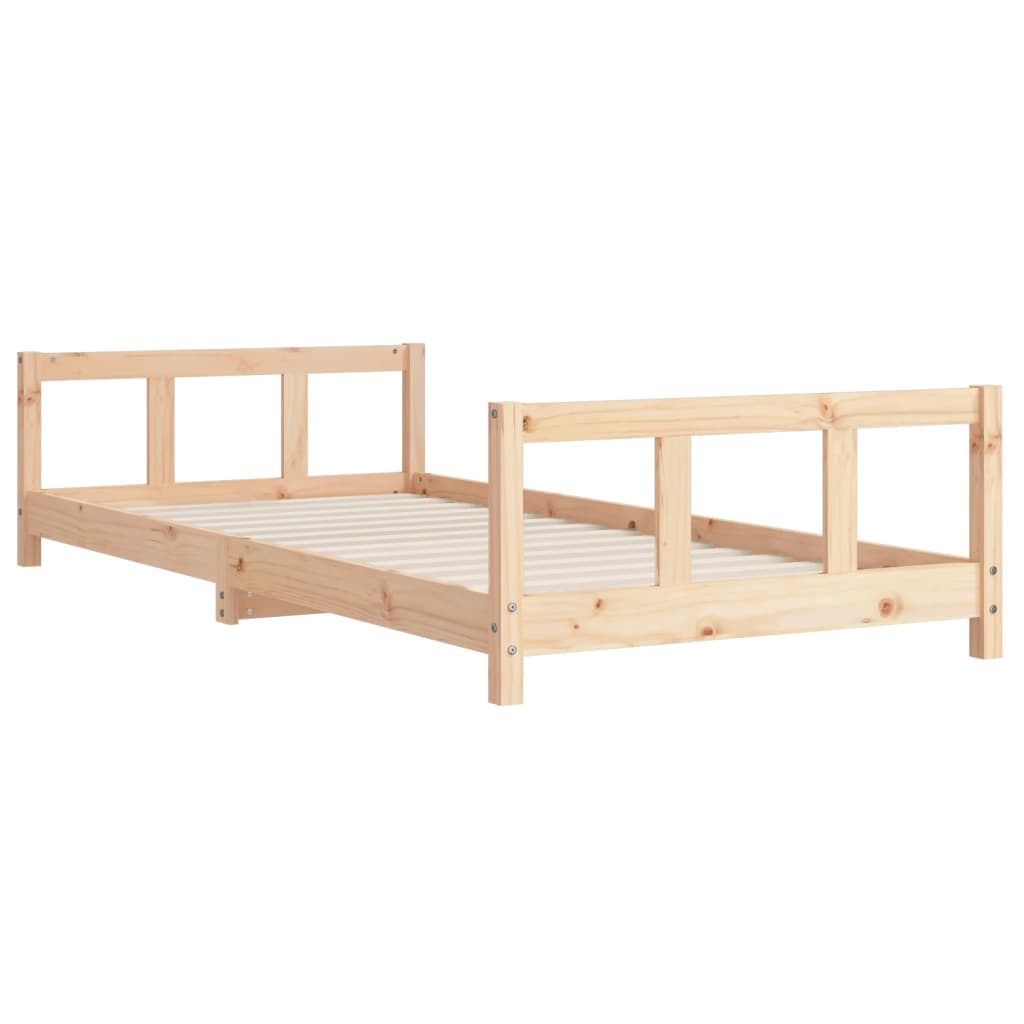 Estructura de cama para niños madera maciza de pino 90x200 cm vidaXL