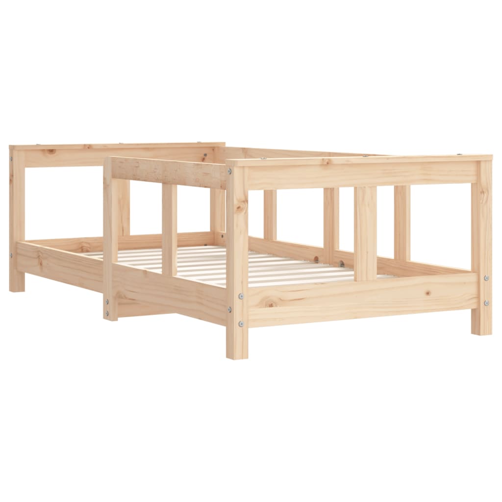 Estructura de cama para niños madera maciza de pino 70x140 cm