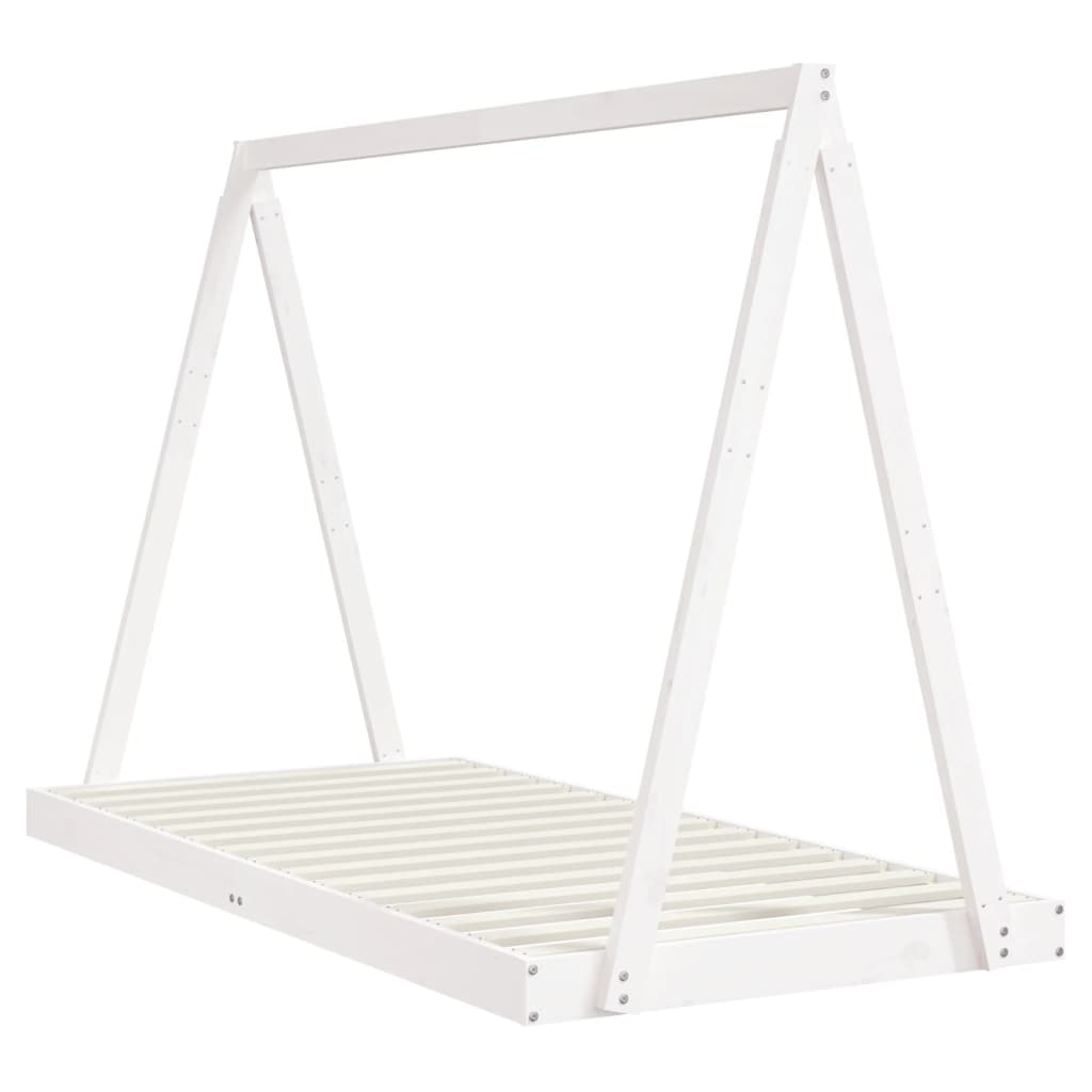 Estructura de cama para niños madera de pino blanco 90x190 cm vidaXL