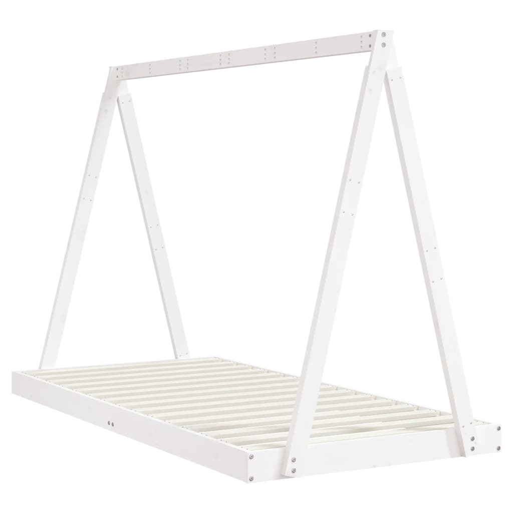 Estructura de cama para niños madera de pino blanco 90x190 cm vidaXL