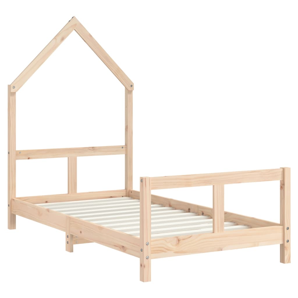 Estructura de cama para niños madera maciza de pino 80x160 cm vidaXL