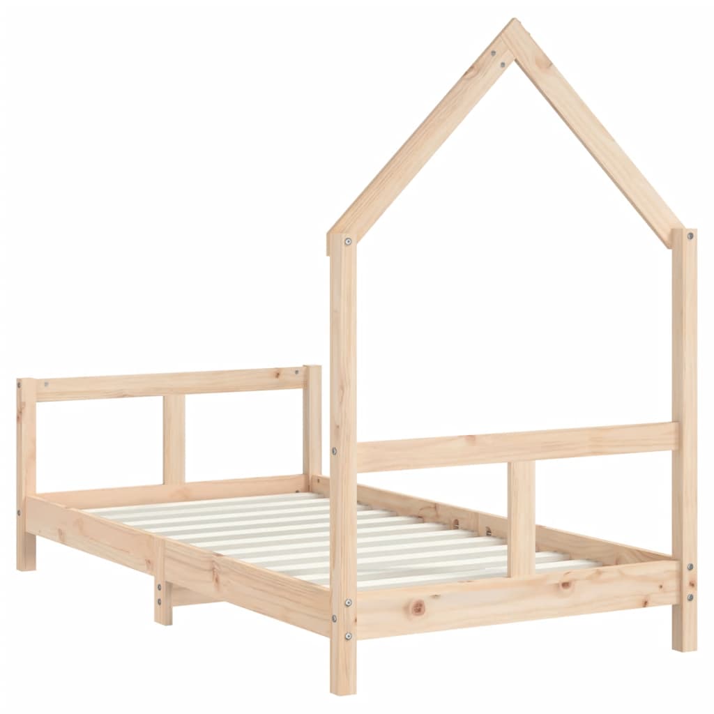 Estructura de cama para niños madera maciza de pino 80x160 cm vidaXL