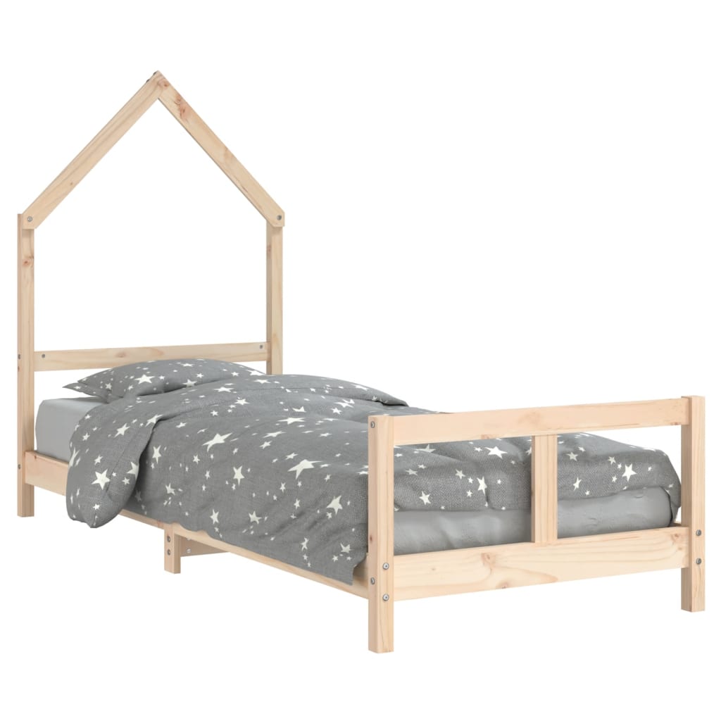 Estructura de cama para niños madera maciza de pino 80x200 cm vidaXL