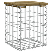 Banco jardín diseño gaviones madera pino impregnada 33x31x42 cm - Vetonek