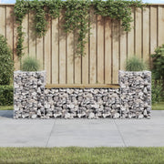 Banc de jardin avec gabions bois de pin imprégné 183x41x60,5 cm v6536 Vetonek