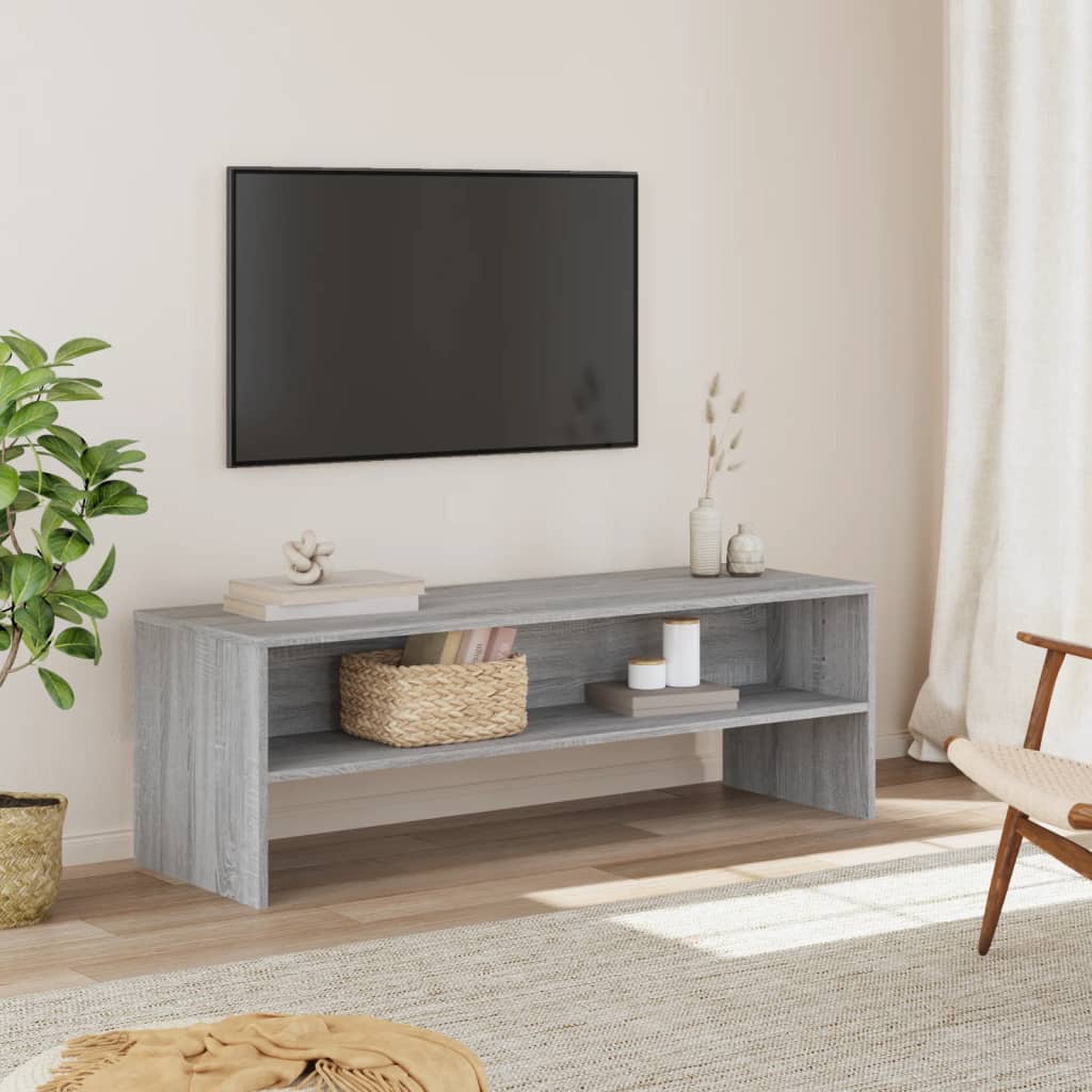 Vetonek Mueble de TV madera de ingeniería gris Sonoma 120x40x40 cm