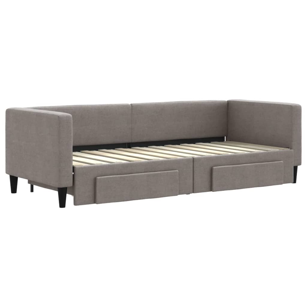 Sofa ohe habia tiraderekin tiradera grisa Taupe 80x200 cm