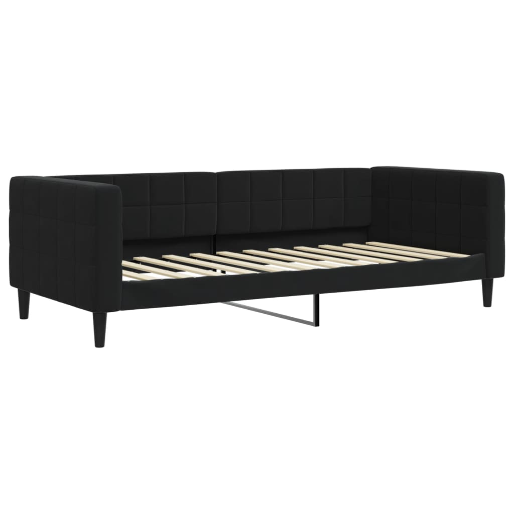 Sofa Bett mit schwarzer Samtmatratze 90x200 cm