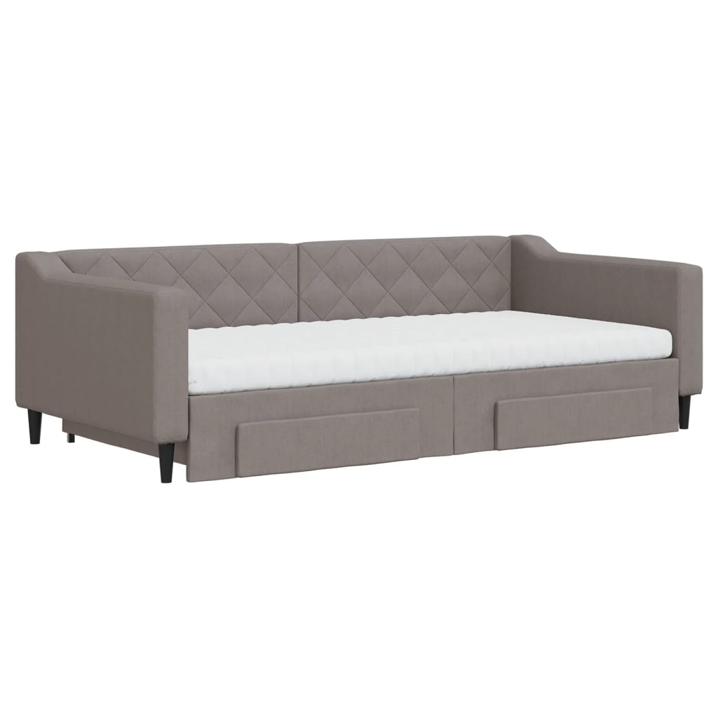 Sofa habia ohea Taupe gris tiradera 100x200 cm