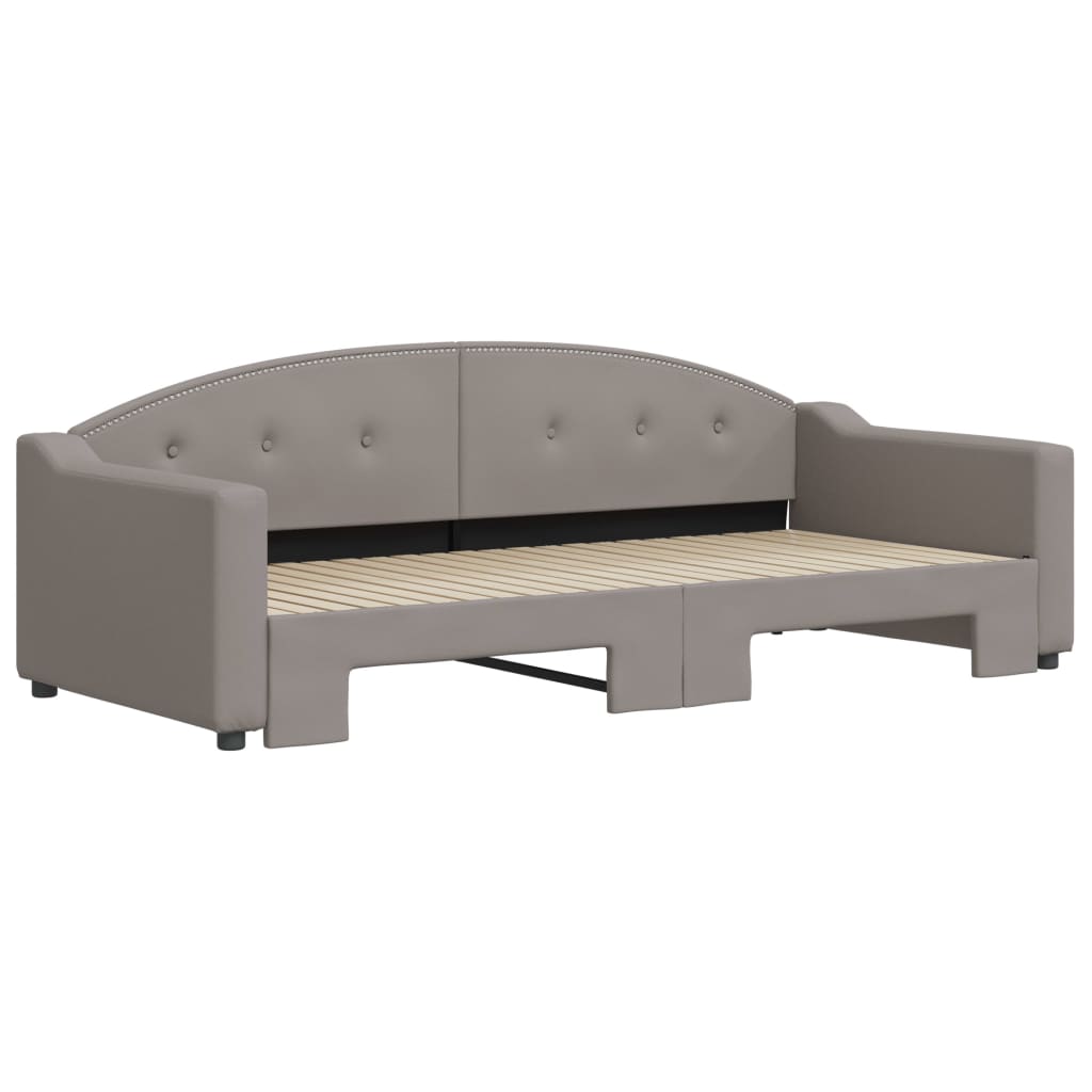 Toupe Gray Gray Fabric Sofa 90x200 cm