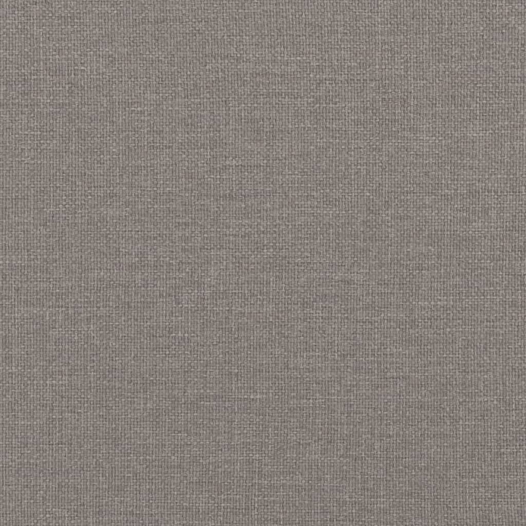 Sofá cama con colchón tela gris taupe 100x200 cm vidaXL