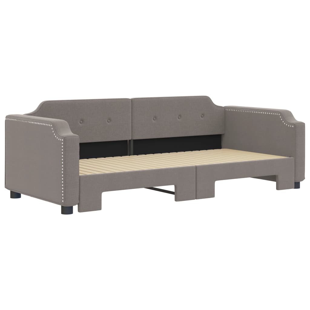 Toupe Gray Gray Fabric Sofa 90x200 cm