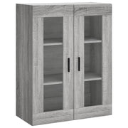 Aparador alto madera contrachapada gris sonoma 69,5x34x180 cm V8452 Vetonek