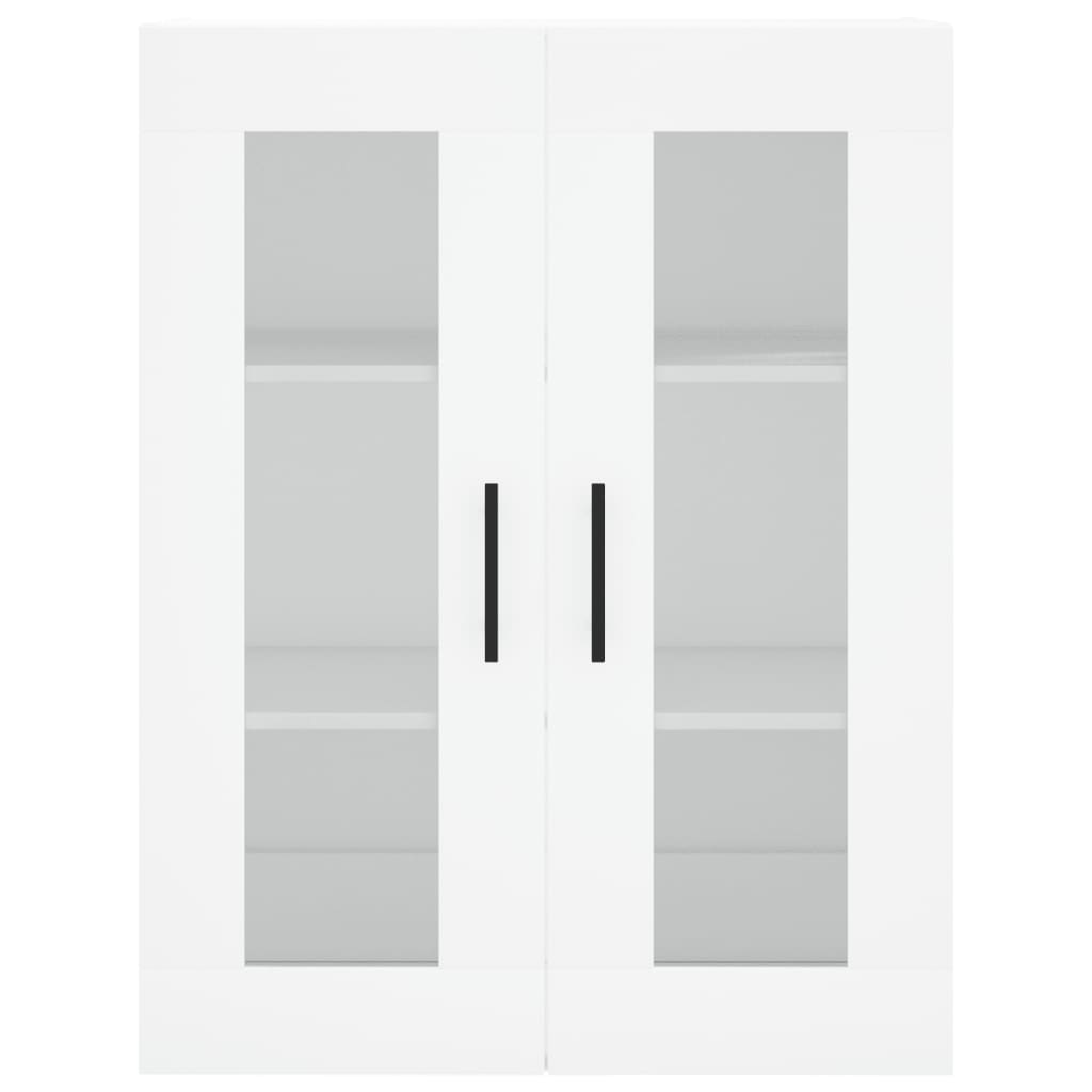 Aparador alto madera contrachapada blanco 69,5x34x180 cm V8476 Vetonek