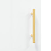 Aparador alto madera contrachapada blanco brillo 34,5x34x180 cm V5856 Vetonek
