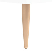 Aparador alto madera contrachapada blanco brillo 34,5x34x180 cm V5856 Vetonek