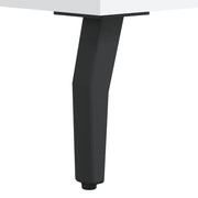 Aparador alto madera contrachapada blanco 69,5x34x180 cm V9915 Vetonek