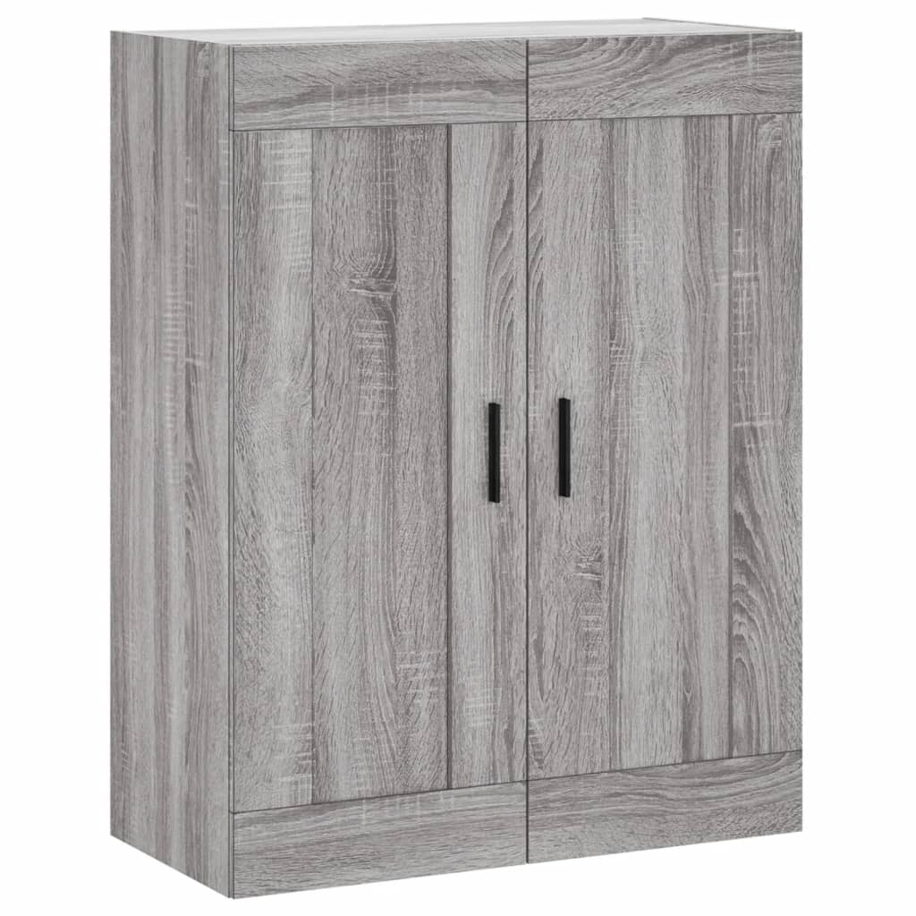 Aparador alto madera contrachapada gris sonoma 69,5x34x180 cm V1895 Vetonek