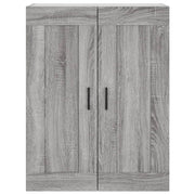 Aparador alto madera contrachapada gris sonoma 69,5x34x180 cm V1895 Vetonek