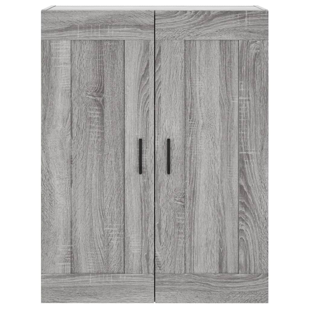 Aparador alto madera contrachapada gris sonoma 69,5x34x180 cm V1895 Vetonek