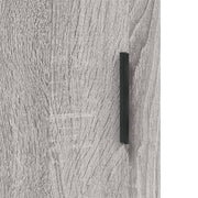 Aparador alto madera contrachapada gris sonoma 69,5x34x180 cm V1895 Vetonek
