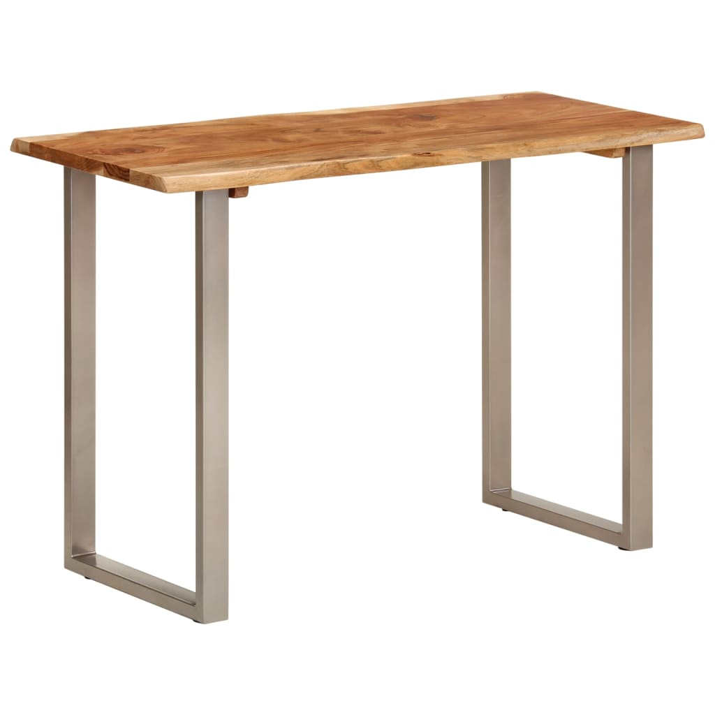 Vetonek Mesa de comedor madera maciza de acacia 110x50x76 cm