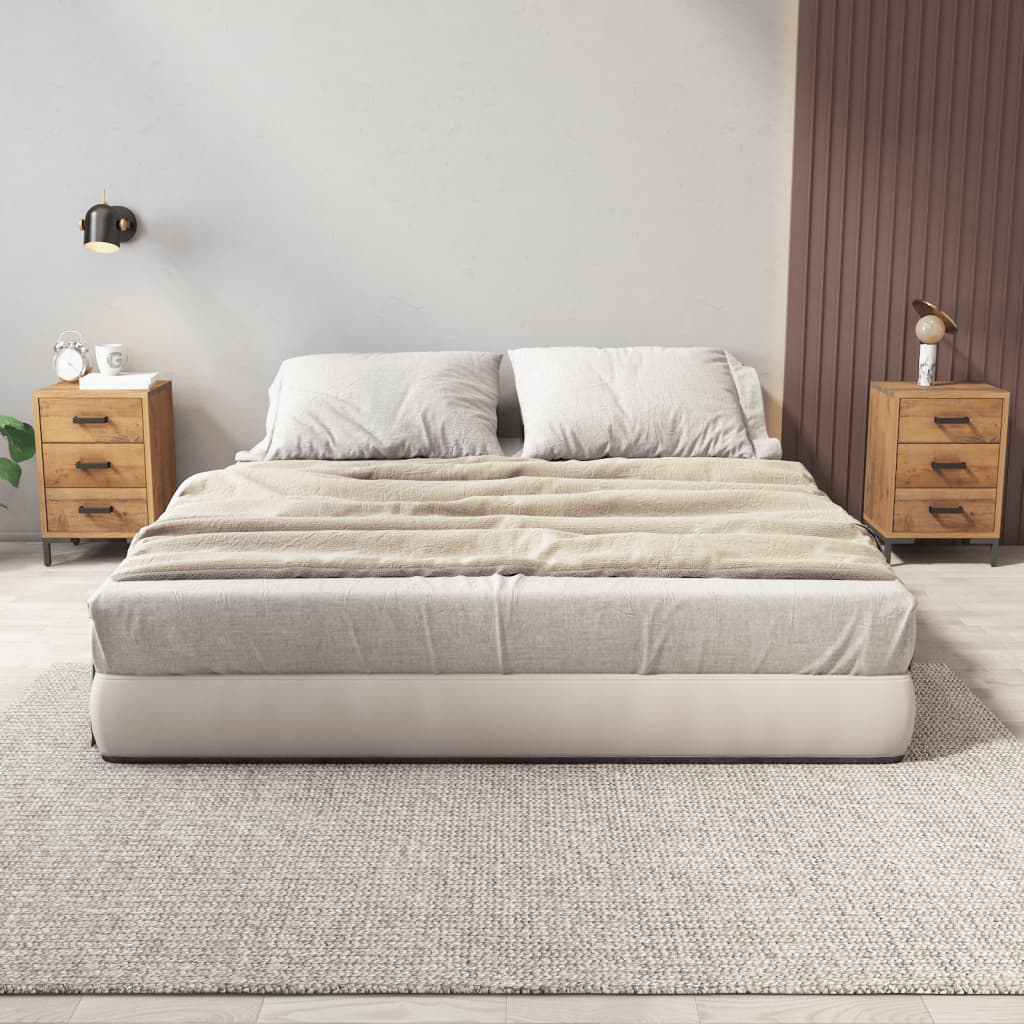 Vetonek Mesitas de noche 2 uds madera maciza de pino 40x30x55 cm