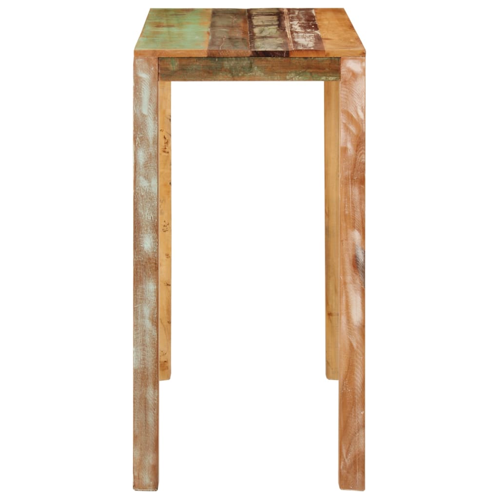 Table en bois solide recyclé 112x55x108 cm