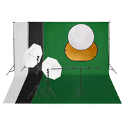 Kit de estudio fotográfico con set de luces, fondo y reflector v4294 Vetonek