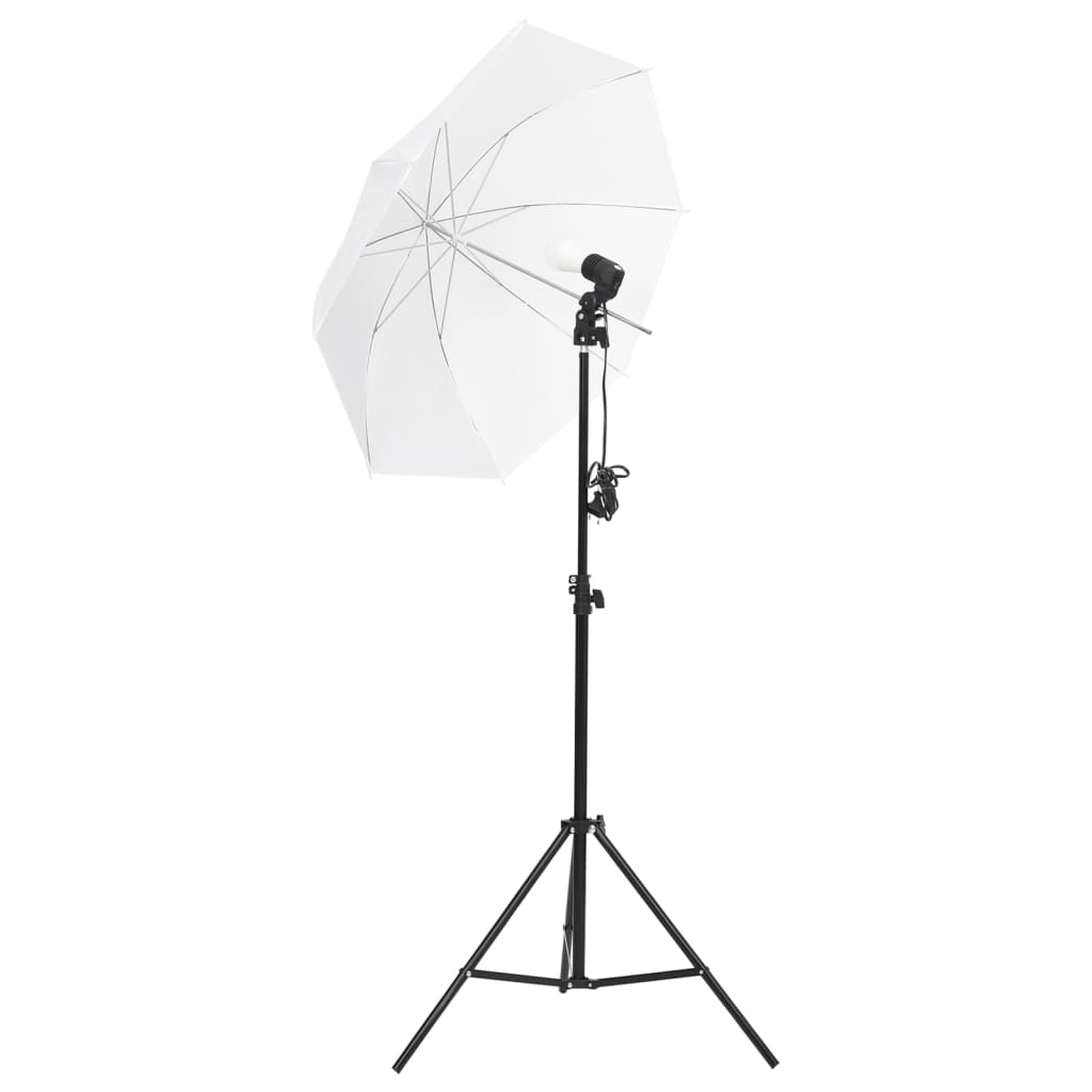 Kit de estudio fotográfico con set de luces, fondo y reflector vidaXL