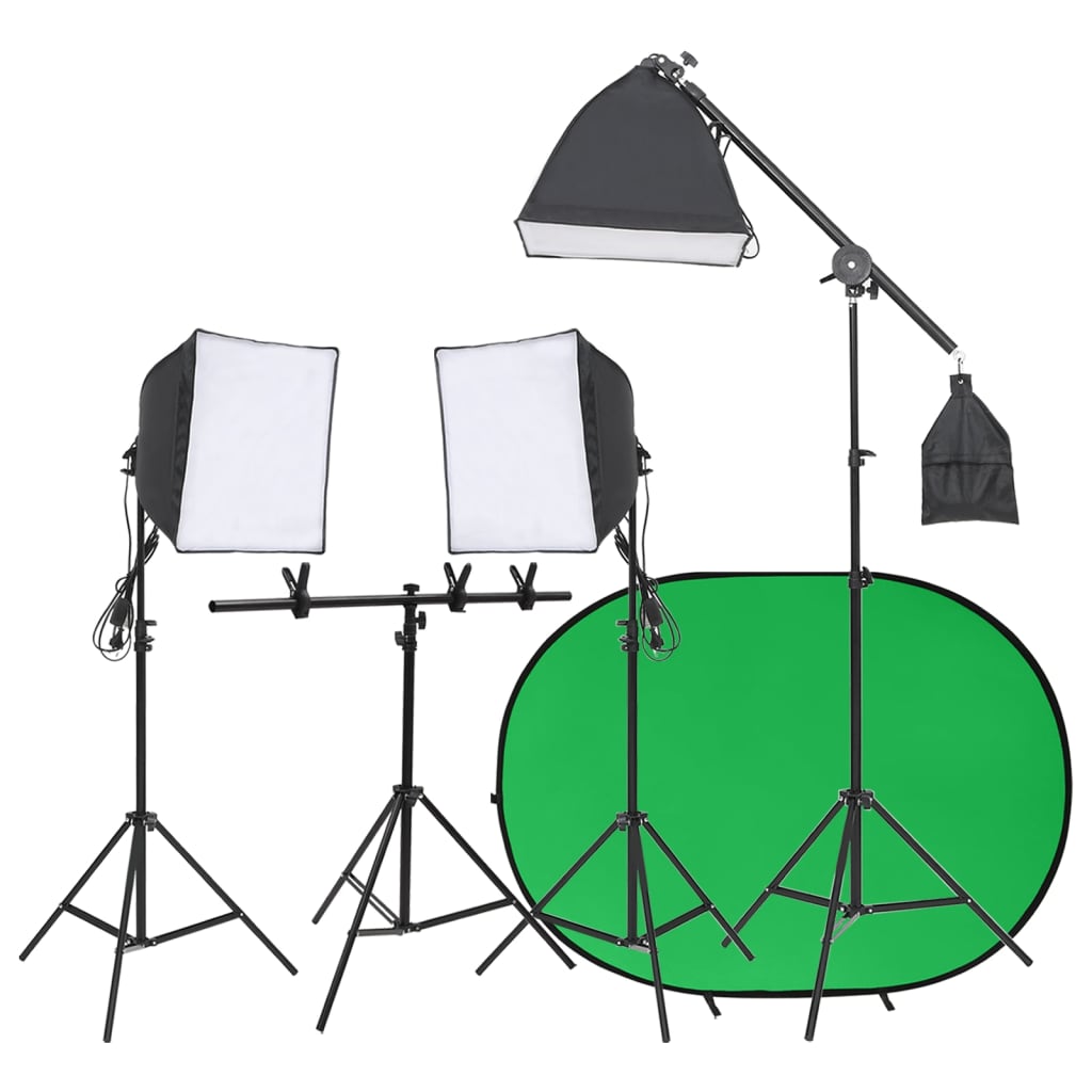 Kit de estudio fotográfico con iluminación y fondo V4645 Vetonek