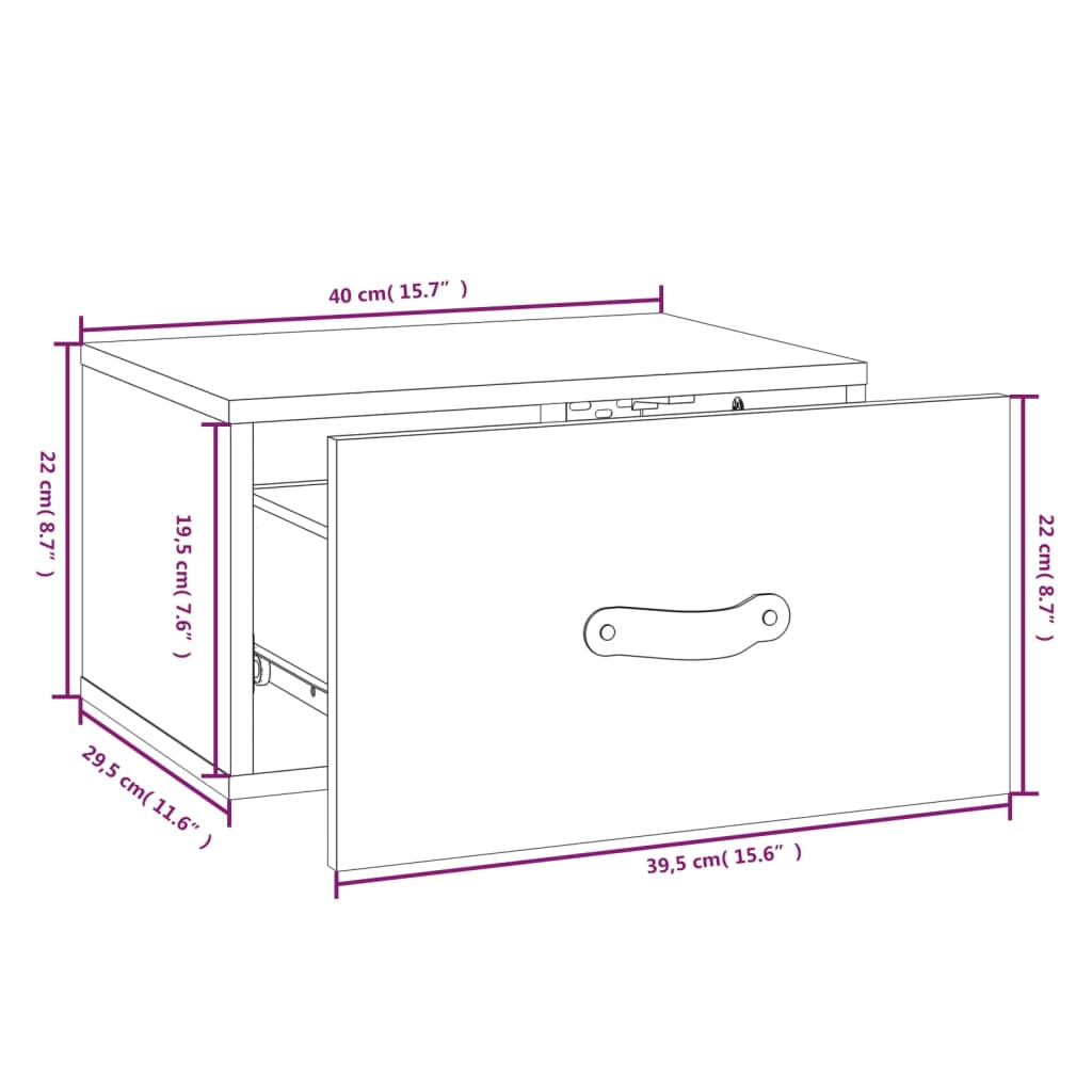 Horma gau taulak 2 unitate zuria 40x29,5x22 cm