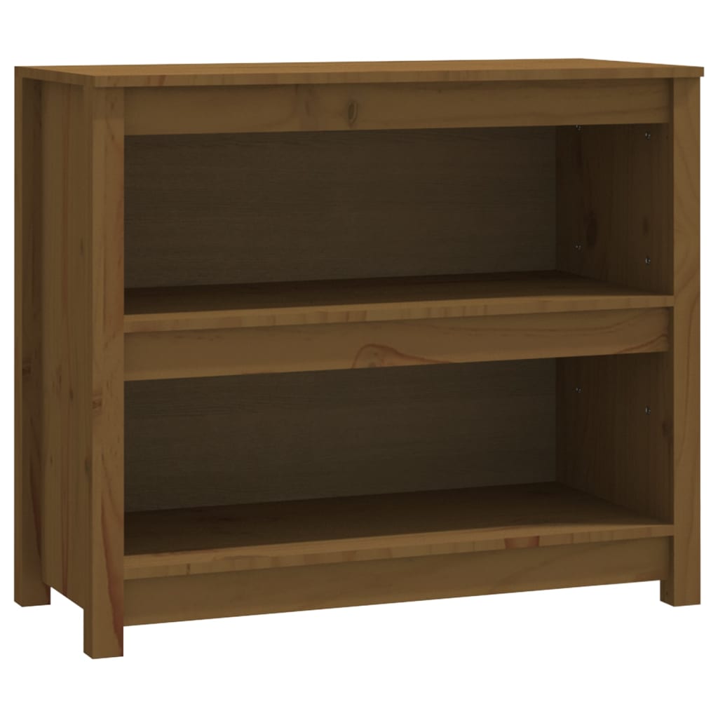 Vetonek Estantería madera maciza de pino marrón miel 80x35x68 cm