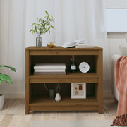 Estantería madera maciza de pino marrón miel 80x35x68 cm v6280 - Vetonek