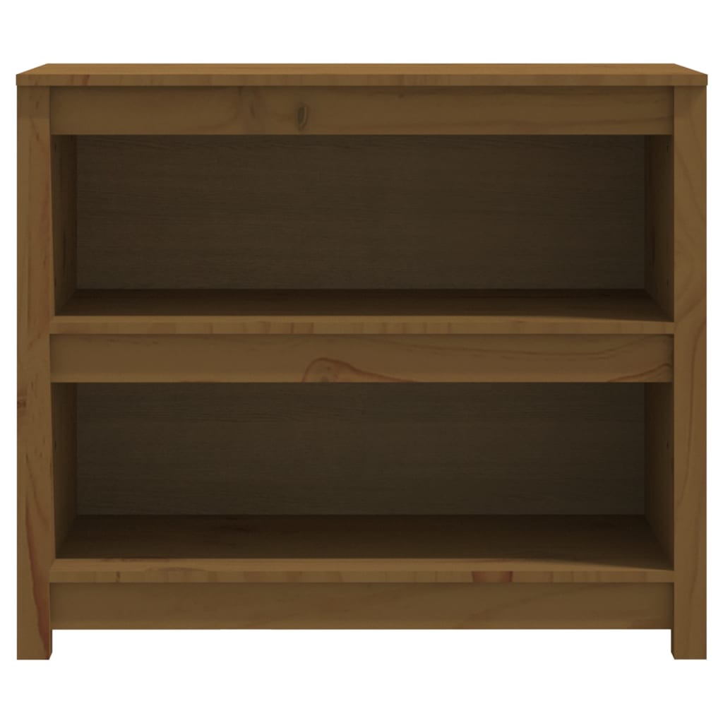 Estantería madera maciza de pino marrón miel 80x35x68 cm v6280 - Vetonek