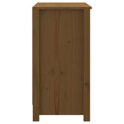 Estantería madera maciza de pino marrón miel 80x35x68 cm v6280 - Vetonek