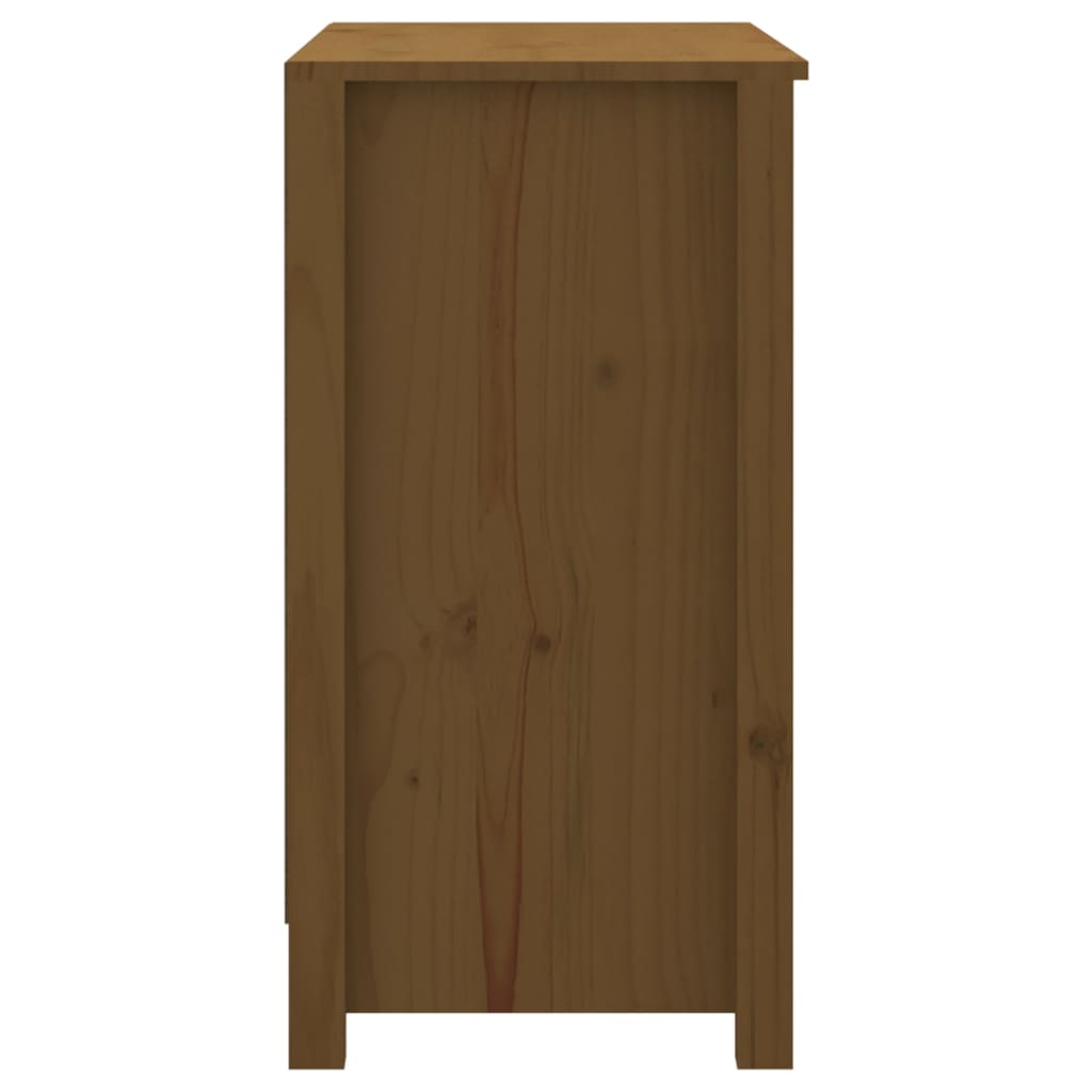 Estantería madera maciza de pino marrón miel 80x35x68 cm v6280 - Vetonek