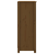 Estantería madera maciza de pino marrón miel 80x35x97 cm - Vetonek