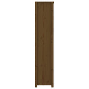 Estantería madera maciza de pino marrón miel 80x35x154 cm v6433 - Vetonek